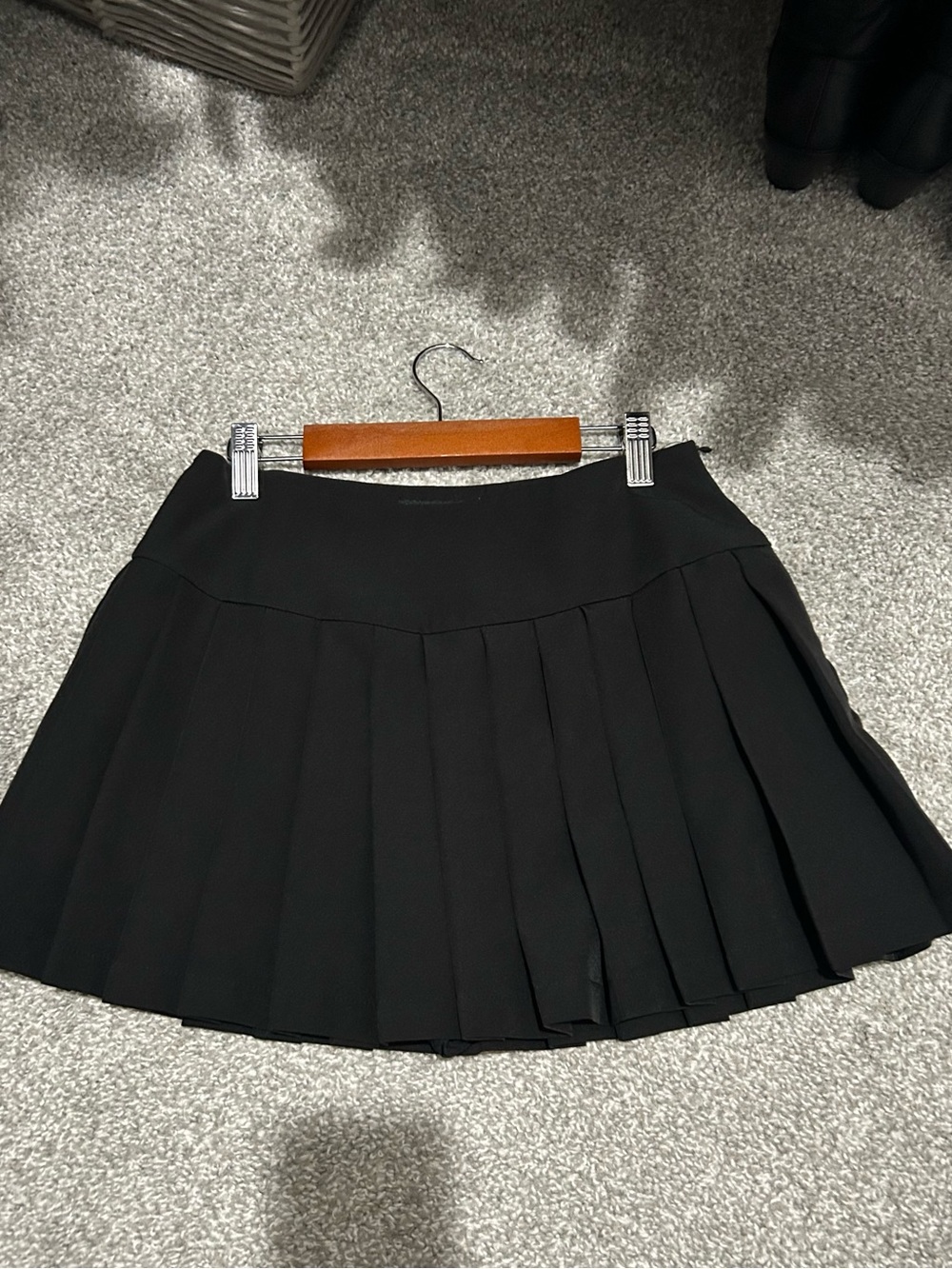 Black Pleated Women's Skirt - Classic Mini Skort